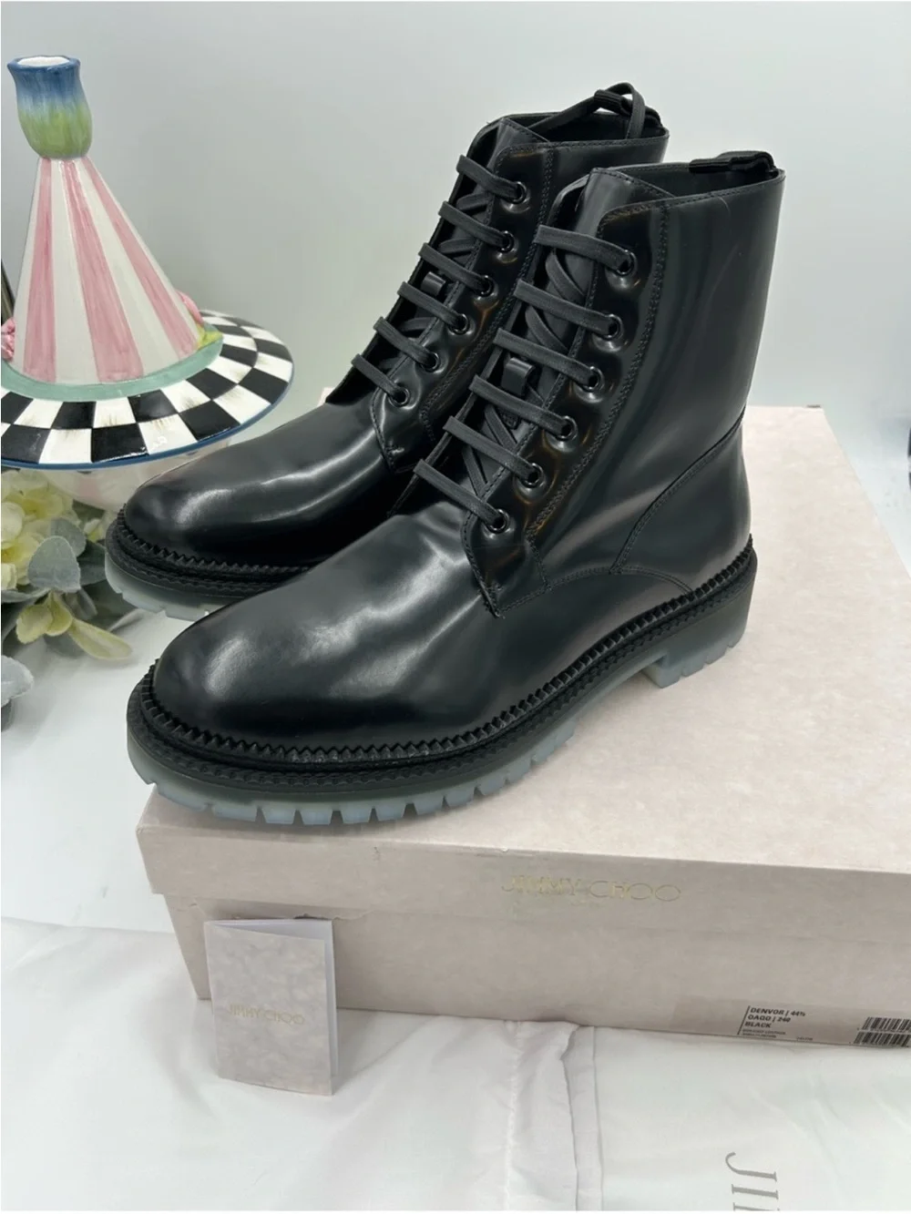 Jimmy Choo polished black